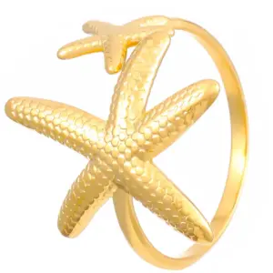 64 18k real gold starfish 3675