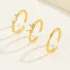 Wholesale Vacation Simple Style Flower Bow Knot Copper Enamel Plating Inlay Zircon 18k Gold Plated Women's Toe Rings