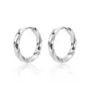 oly-1557cbc0215bb401b1f3cb62244b0062 Wholesale 201 Stainless Steel Round PVD Coated 18K Real Gold Plated 18K Gold Simple Style Waterproof Non Tarnish Plating Earrings