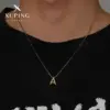 Wholesale 304 Stainless Steel 18K Gold Plated XUPING Simple Style Letter Necklace