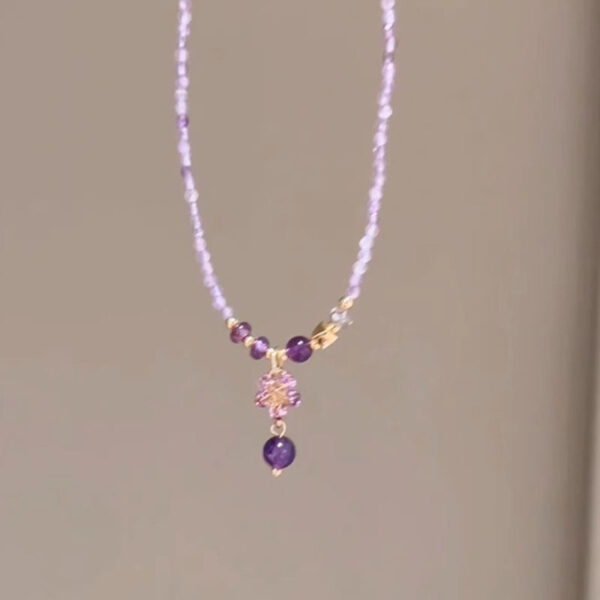 Wholesale Sweet Amethyst Multi-circle Stacked Bracelet Exquisite Star Pendant Bracelet Women's High-value Fashion Elegant Bracelet