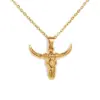 Wholesale Ethnic Style Cattle Stainless Steel Plating Necklace 1 Piece