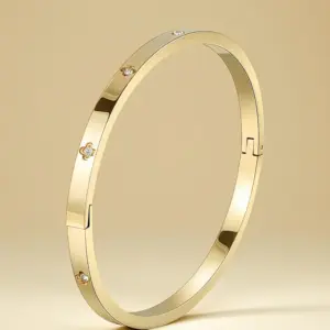 39-C-1 Gold 4mm Diamond Bracelet