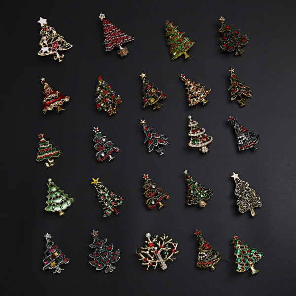 Wholesale Christmas tree series brooch