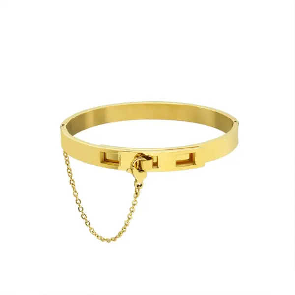 Wholesale PVD Coated Real Gold Plated 18K Gold Geometric 304 Stainless Steel Fashion Waterproof Non Tarnish 304 Stainless Steel
