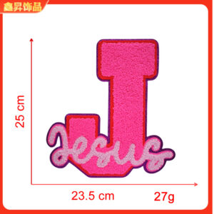 Heated melt glue*rose red*letter*j*25*23.5cm