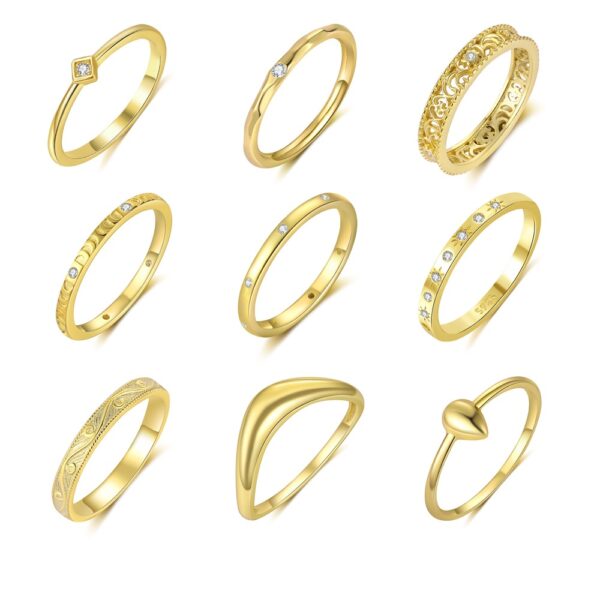 Wholesale S925 Sterling Silver Star Light Luxury Zirconium Ring