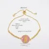 Wholesale Copper 18K Gold Plated Plating Human Virgin Mary Zircon Bracelets