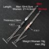 Wholesale Lettering Bracelet Stainless Steel Chain Diamond Couple Id Bracelet