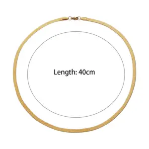 Single-Layer Necklace-Gold-45cm