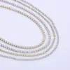 Wholesale PVD Coated 18K Gold Plated Solid Color 304 Stainless Steel Simple Style Shiny Waterproof Non Tarnish 304 Stainless Steel Necklace
