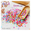 Wholesale Ya Leduo 3mm Non-porous Round Pieces Macaron Bead Stationery Mobile Phone Case Nail Art DIY Sequin Jewelry Accessories Flash Pieces