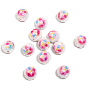 Pink bunny ear style / 16mm (1 pack/25 pieces)