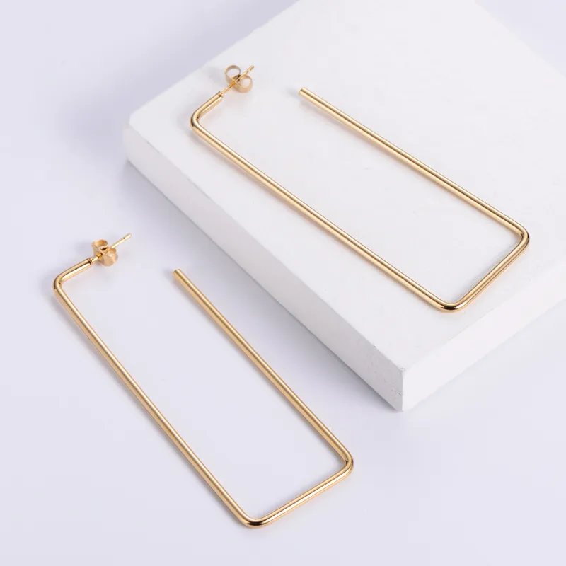 Wholesale PVD Coated 18K Gold Plated Fruit Stainless Steel Simple Style Waterproof Non Tarnish Earrings