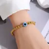 Classic Style Devil's Eye 304 Stainless Steel Bracelets In Bulk