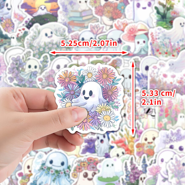 oly-1592d30ab585f8a72bf3a644fff21fea Wholesale Halloween flowers and ghost doodle stickers