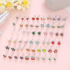 Wholesale Mixed Color Cute Animal Earrings