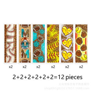 Ball sports series transparent crystal label pen sticker waterproof sticker set (12 pieces/set)-7