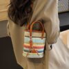 oly-15a0147e9b20247c87647906f7e8178b Wholesale Fashion Mobile Phone Bag Summer High-end Texture Casual All-match Simple Contrast Color rtable Shoulder Crossbody Bag