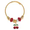 Elegant Sweet Cherry Key 304 Stainless Steel Alloy Bangle In Bulk