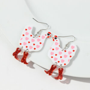 Heart red feet