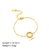 Ion Plating (IP) 18K Gold Plated Round 304 Stainless Steel Vintage Style Simple Style Waterproof Non Tarnish Bracelets Earrings Necklace