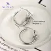 Wholesale 1 Pair Retro XUPING Simple Style Geometric Knot 304 Stainless Steel Earrings