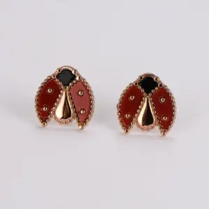 Rose gold stud earrings