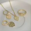 Wholesale Hip Hop Style Peach Heart Fuck Off Pendant Necklace Copper Plating 18k Real Gold Color Retention Necklace Ins Same Style Accessories