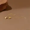 Wholesale Elegant Heart-shaped Hoop Earrings For Women 18K Gold Titanium Steel Non-fading Luxurious Fashion Jewelry Ear Clips Heart-shaped