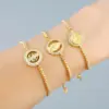 Copper Geometric Artificial Gemstones Copper Bracelets