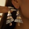 oly-15c6351a8d22977b6efa421c63f75354 Wholesale Two tone Christmas tree earrings