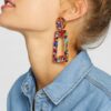 Wholesale Cold Style Women's Simple Accessories Acrylic Acetate Paint Light Luxury Earrings High-end Niche Jewelry Fashion