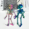 Wholesale Cross-border best-selling 3D printed skeleton with movable joints - children's Halloween toy, creative refrigerator magnet.