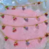 Copper Cable Chain Inlaid Zircon Ft Artificial Gemstones Bracelets