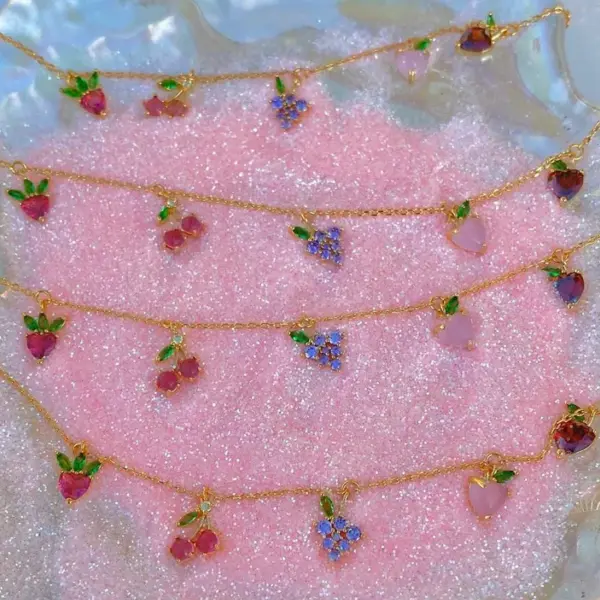 Copper Cable Chain Inlaid Zircon Ft Artificial Gemstones Bracelets