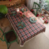 Wholesale Holiday Atmosphere British Style Christmas Plaid Tablecloth Plaid Fashion Christmas Atmosphere Tablecloth
