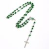 Wholesale 6mm brushed bead cross necklace