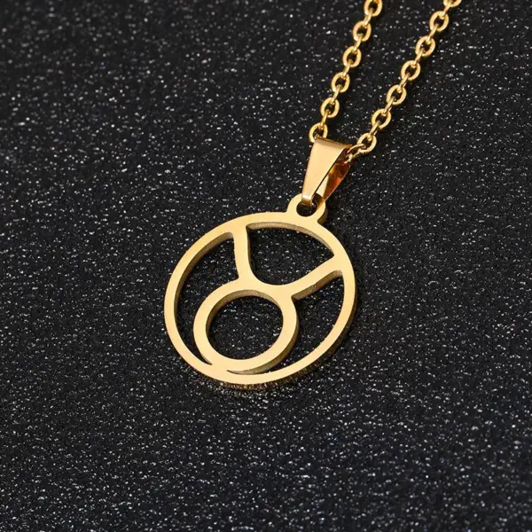 Water Plating 18K Gold Plated Constellation Stainless Steel Simple Style 304 Stainless Steel Necklace