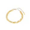 Wholesale Simple Style Solid Color Titanium Steel Plating Gold Plated Bracelets