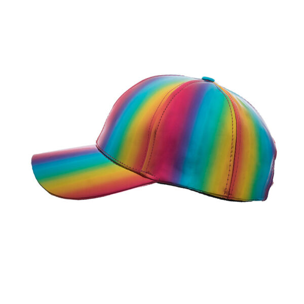 Wholesale Zhongmei summer and autumn new PU color laser baseball cap sunshade outdoor sun hat B555
