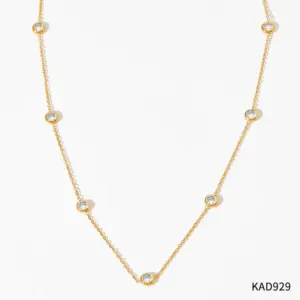 Kad929 Gold White Zirconium