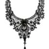 oly-15e69aeed6e3ca324a833b62d0986bd1 Wholesale Gothic choker lace necklace women's necklace simple exaerated black clavicle chain fake collar handmade jewelry