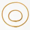 Wholesale PVD Coated Real Gold Plated 16K White Plating Solid Color 304 Stainless Steel Simple Style Waterproof Non Tarnish Bracelets Necklace