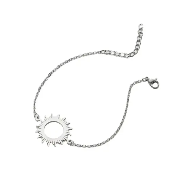PVD Coated Real Gold Plated Sun 201 Stainless Steel Fashion Waterproof Non Tarnish 201 Stainless Steel Bracelets