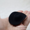 Wholesale New Cross-border Black and White Color Block Printed Toy Cowboy Hat Toy Doll Hat eva Hat 6.8cm