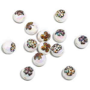 Leopard print (random color/pattern mix) / 16mm (1 pack/25 pieces)