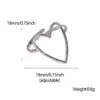 Wholesale Jewelry Sweet Heart Shape 304 Stainless Steel 18K Gold Plated Plating Hollow Out Stainless Steel Rings