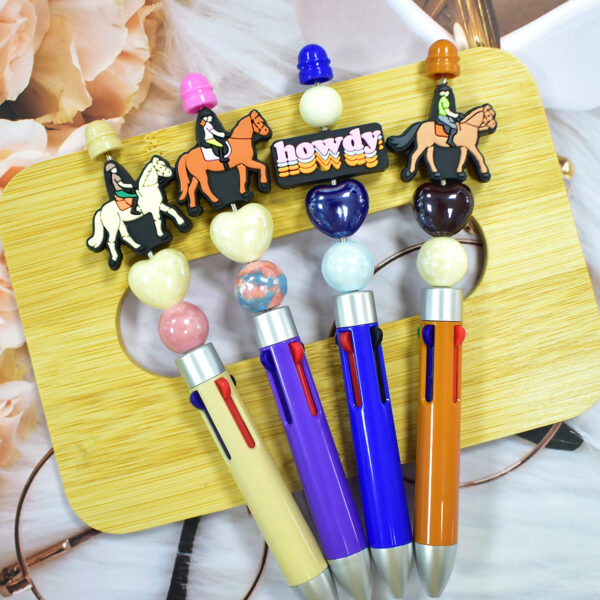 Wholesale Cartoon Cowboy Series Soft Rubber Beads