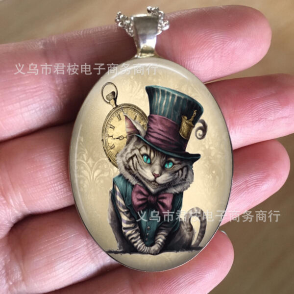 Wholesale Cross-border foreign trade Amazon Gothic Bohemian style art glass pendant necklace factory direct sales